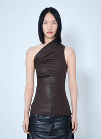 Rick Owens Women Athena One-Shoulder Tank Top