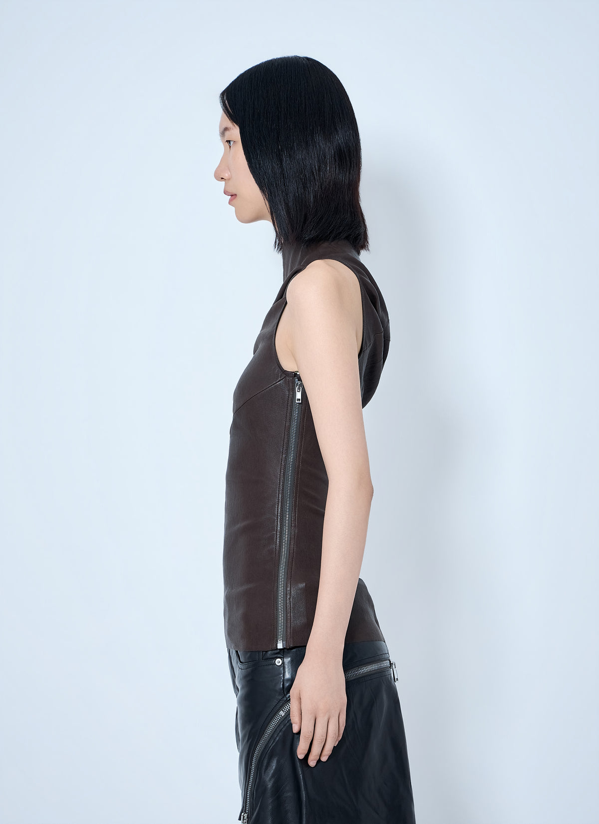 Rick Owens Women Athena One-Shoulder Tank Top