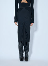 Rick Owens Rick Owens Women Asymmetrical Midi Skirt