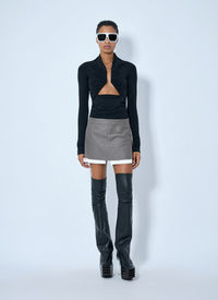 Rick Owens Women Fog Cutoff Mini Skirt