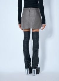 Rick Owens Women Fog Cutoff Mini Skirt