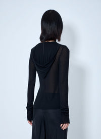 Rick Owens Women Long Sleeve Hooded Top