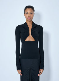 Rick Owens Women Jersey Ls Prong Top