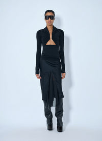 Rick Owens Women Jersey Ls Prong Top