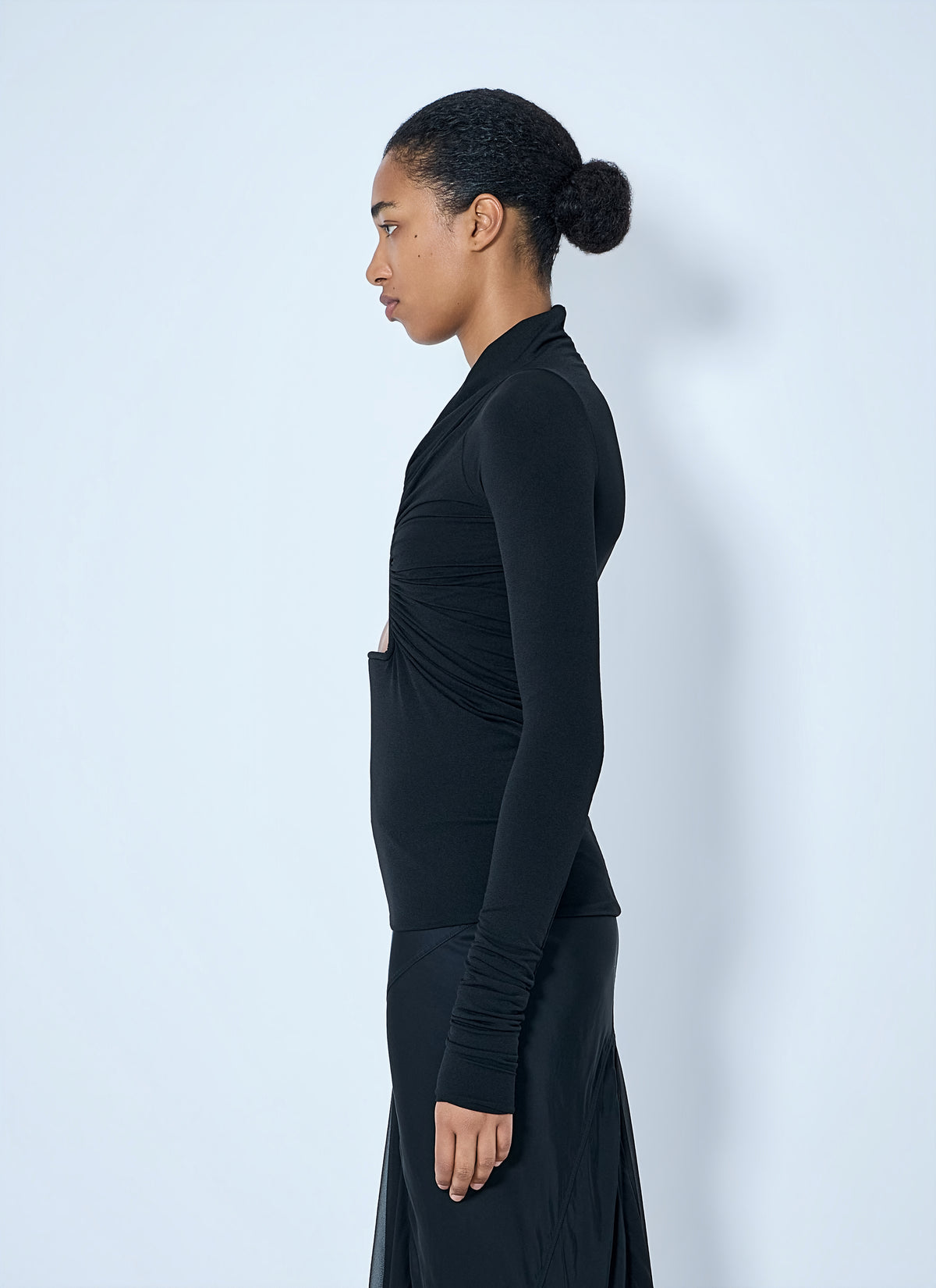 Rick Owens Women Jersey Ls Prong Top