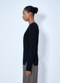 Rick Owens Rick Owens Women Deep V-Neck Ribbed Sweater