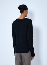 Rick Owens Rick Owens Women Deep V-Neck Ribbed Sweater