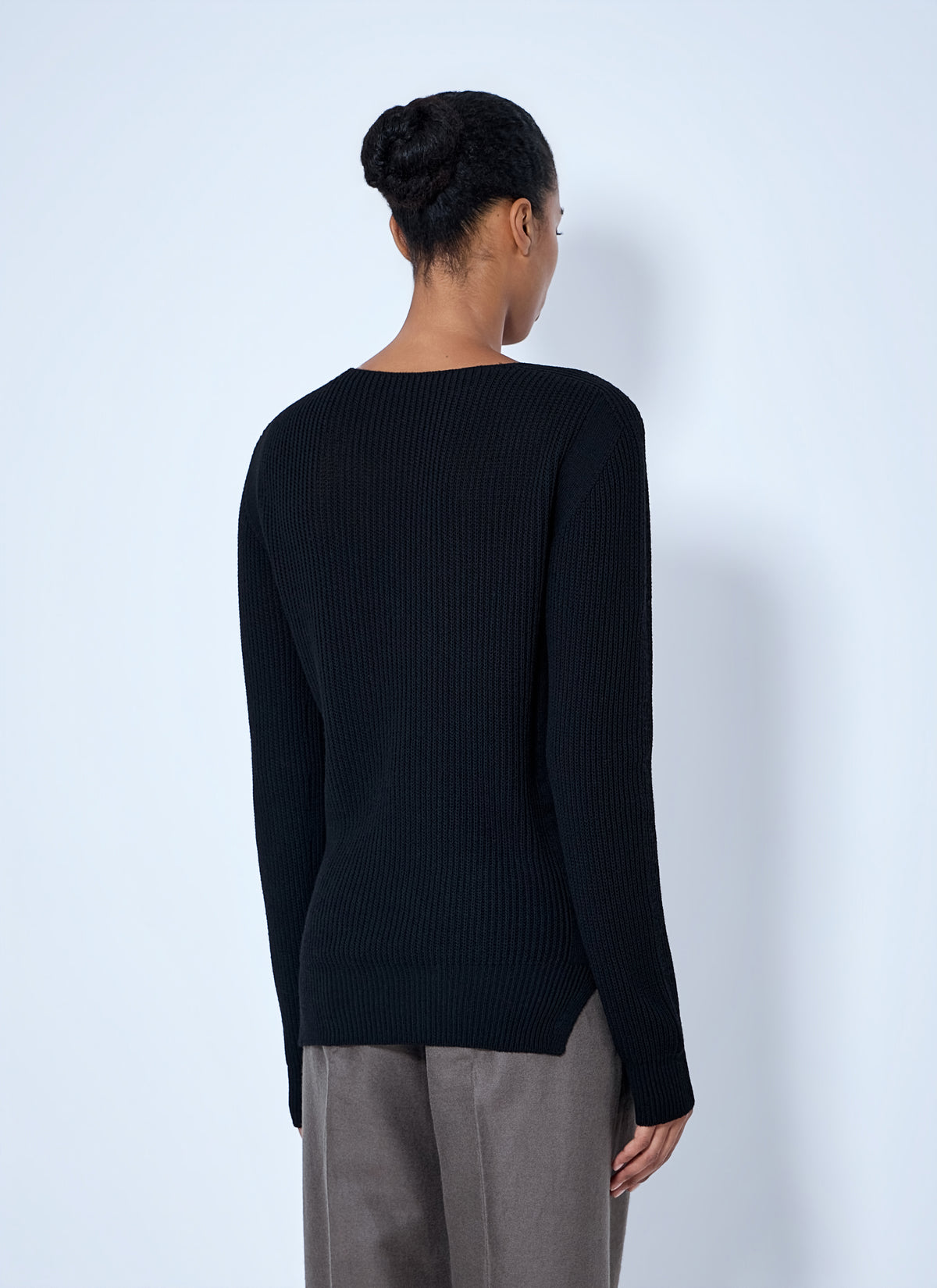 Rick Owens Rick Owens Women Deep V-Neck Ribbed Sweater