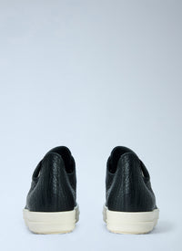 Rick Owens Women Textured Leather Low-Top Sneakers