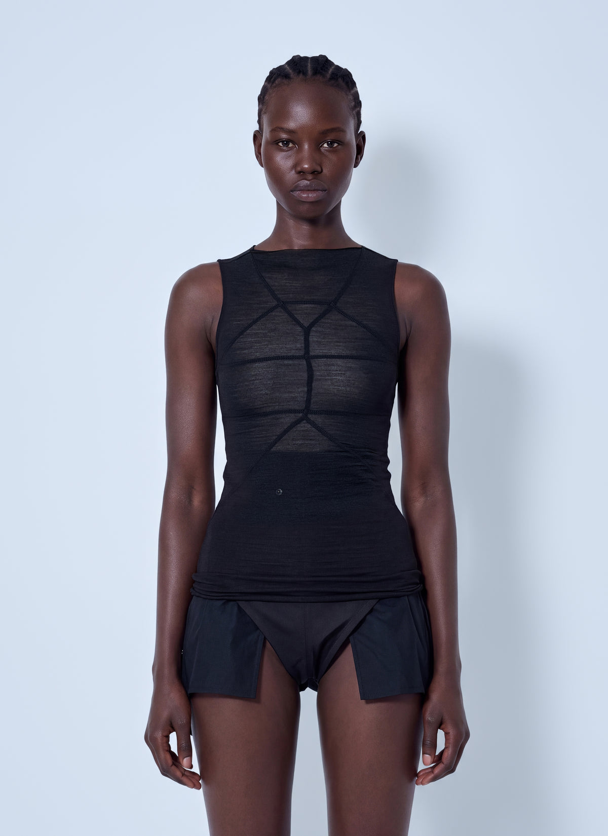 Rick Owens Women Sheer Panelled Top