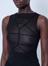 Rick Owens Women Sheer Panelled Top