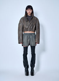 Rick Owens Women Collared Mac Bomber Jacket