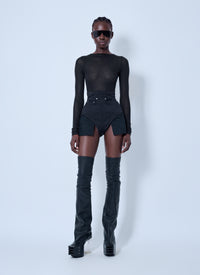 Rick Owens Women Long Sleeve Wool Silk Tee