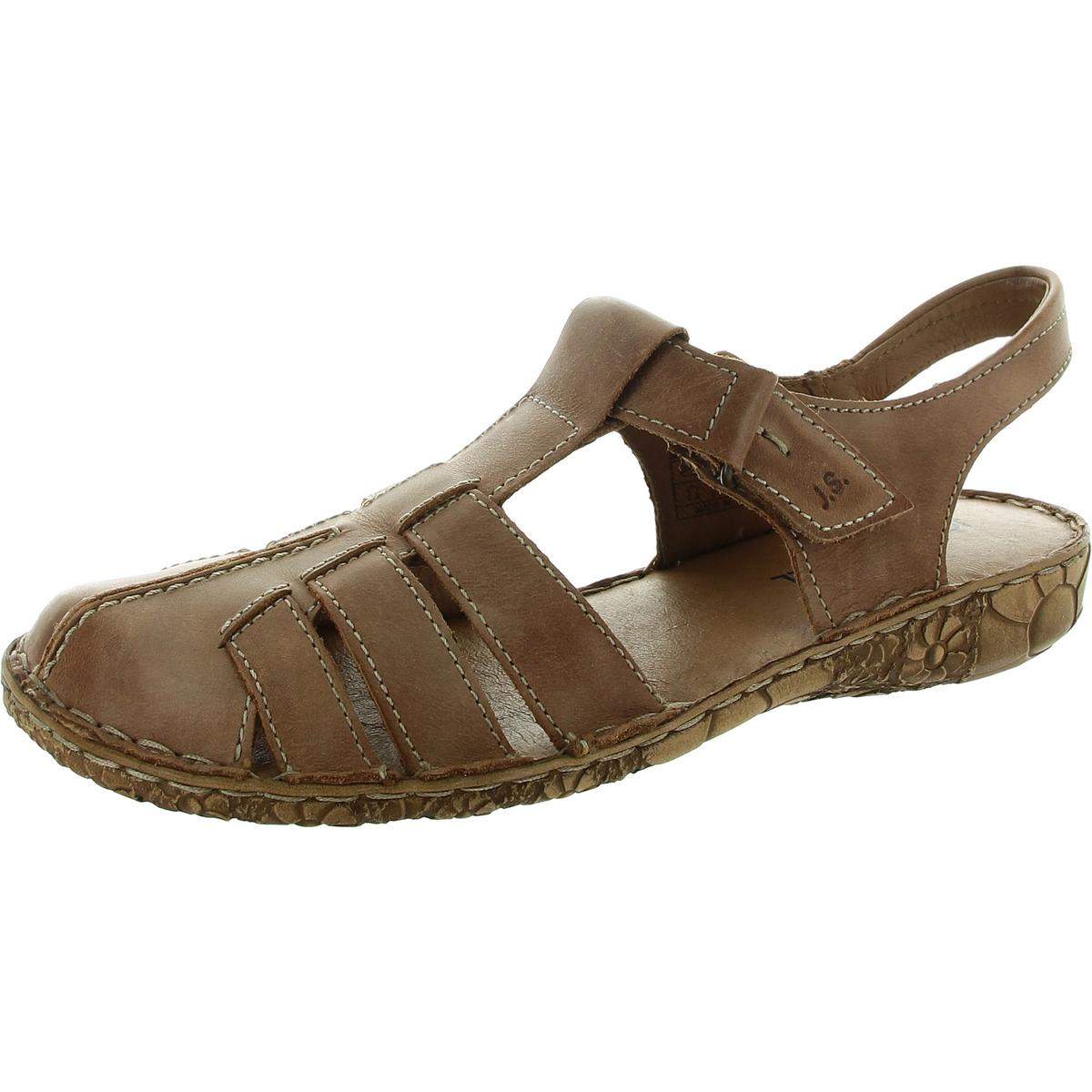 Womens Adjustable Leather Slingback Sandals
