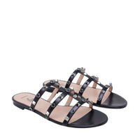 Valentino Garavani Valentino Garavani Women Rockstud With Cabochon Beads Slide Sandals