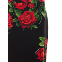 Dolce&Gabbana Dolce&Gabbana Women Roses Print Midi Skirt