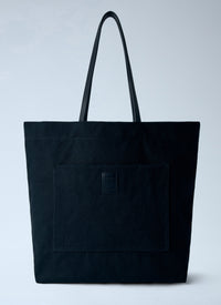 The Row Men Tori Leather-Trimmed Canvas Tote Bag