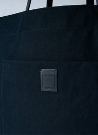 The Row Men Tori Leather-Trimmed Canvas Tote Bag