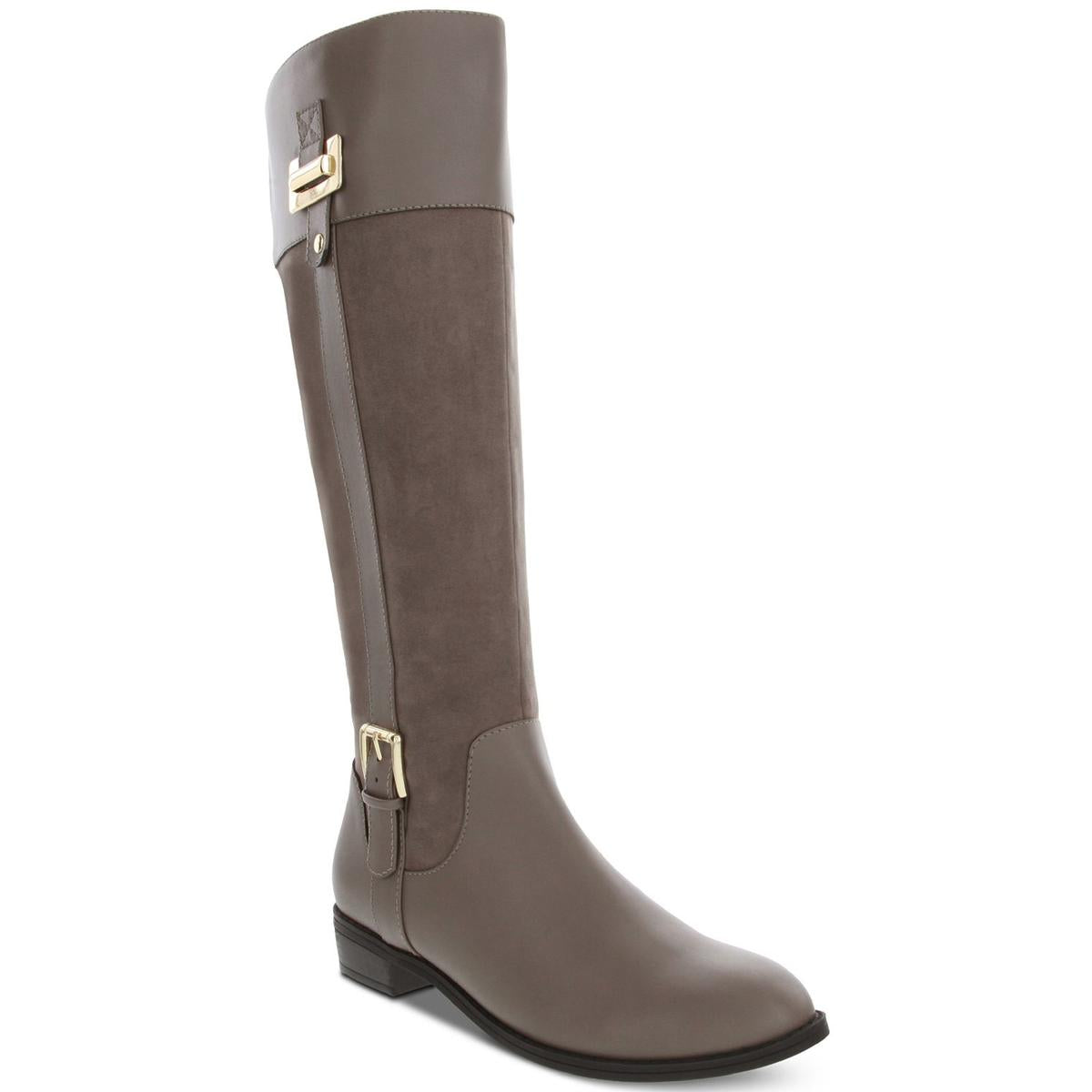 Deliee 2 Womens Wide Calf Knee-High Riding Boots