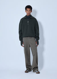 RIER Rier Men Ribbed High Neck Sweatshirt