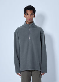 RIER Rier Men Fleece Polo Sweatshirt