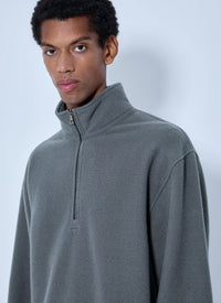 RIER Rier Men Fleece Polo Sweatshirt
