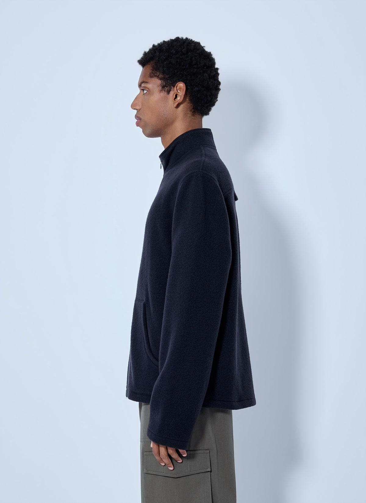 Rier Men Fleece Full Zip Sweatshirt