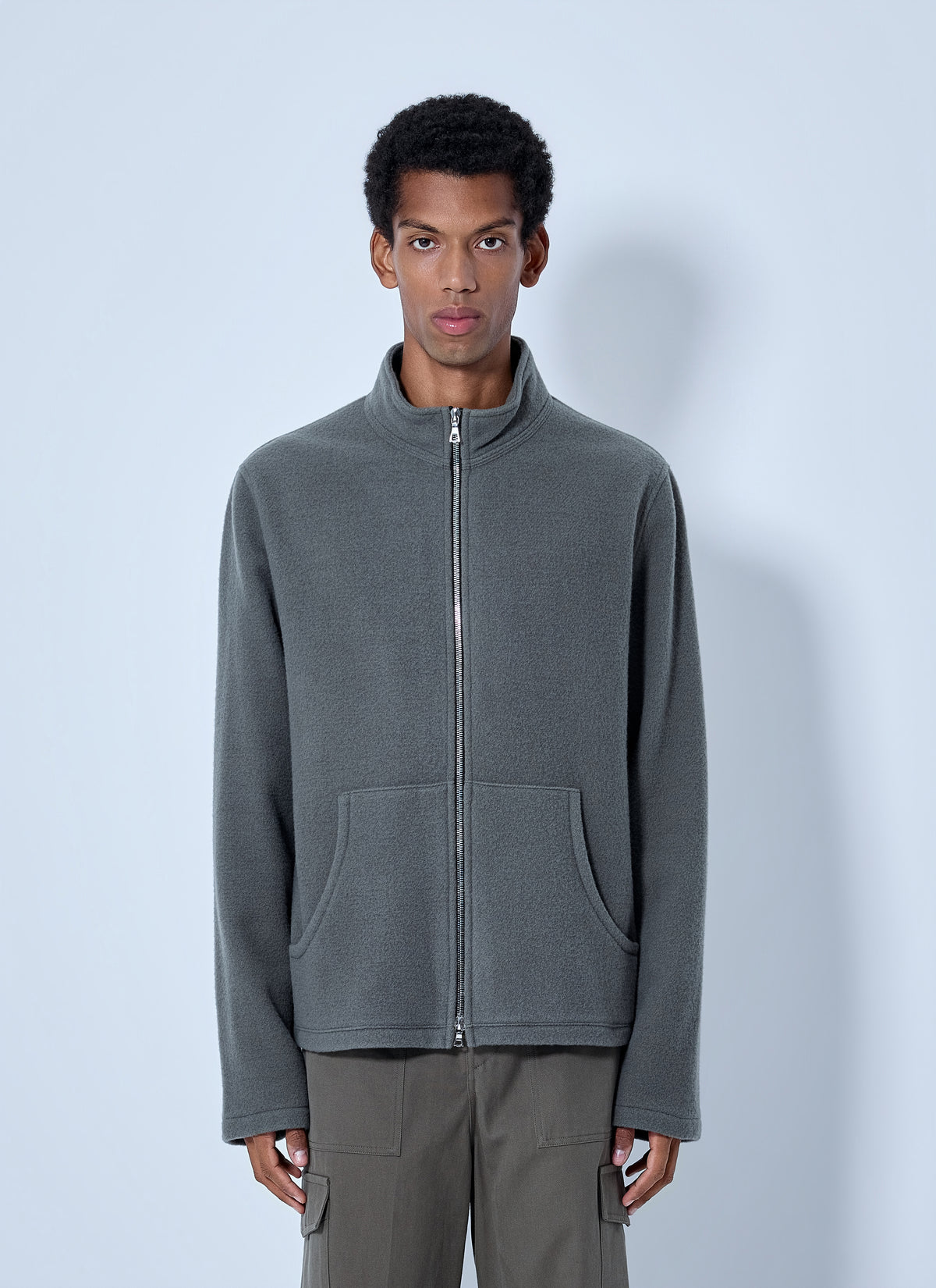 Rier Men Fleece Full Zip Sweatshirt