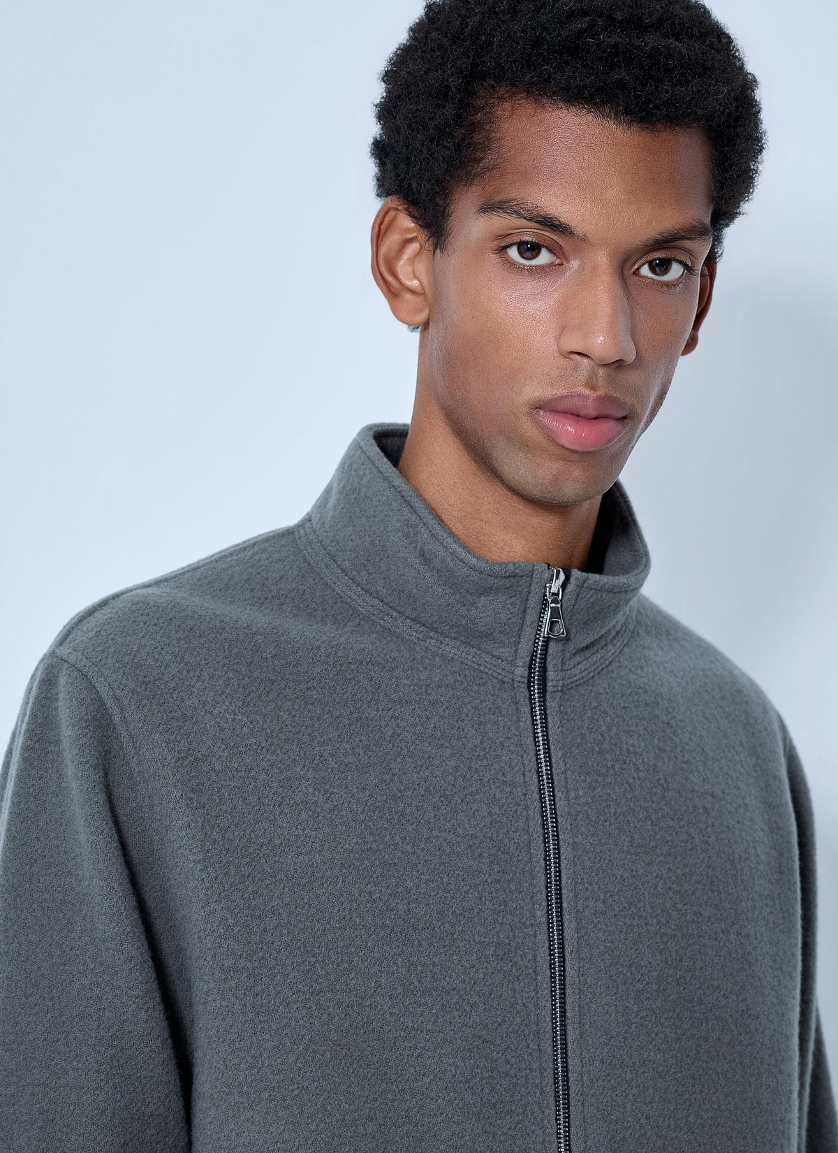 Rier Men Fleece Full Zip Sweatshirt