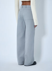 Rier Women Wide-Leg Tailored Trousers