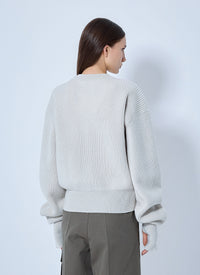 Rier Women Roundneck Zip Utility Sweater