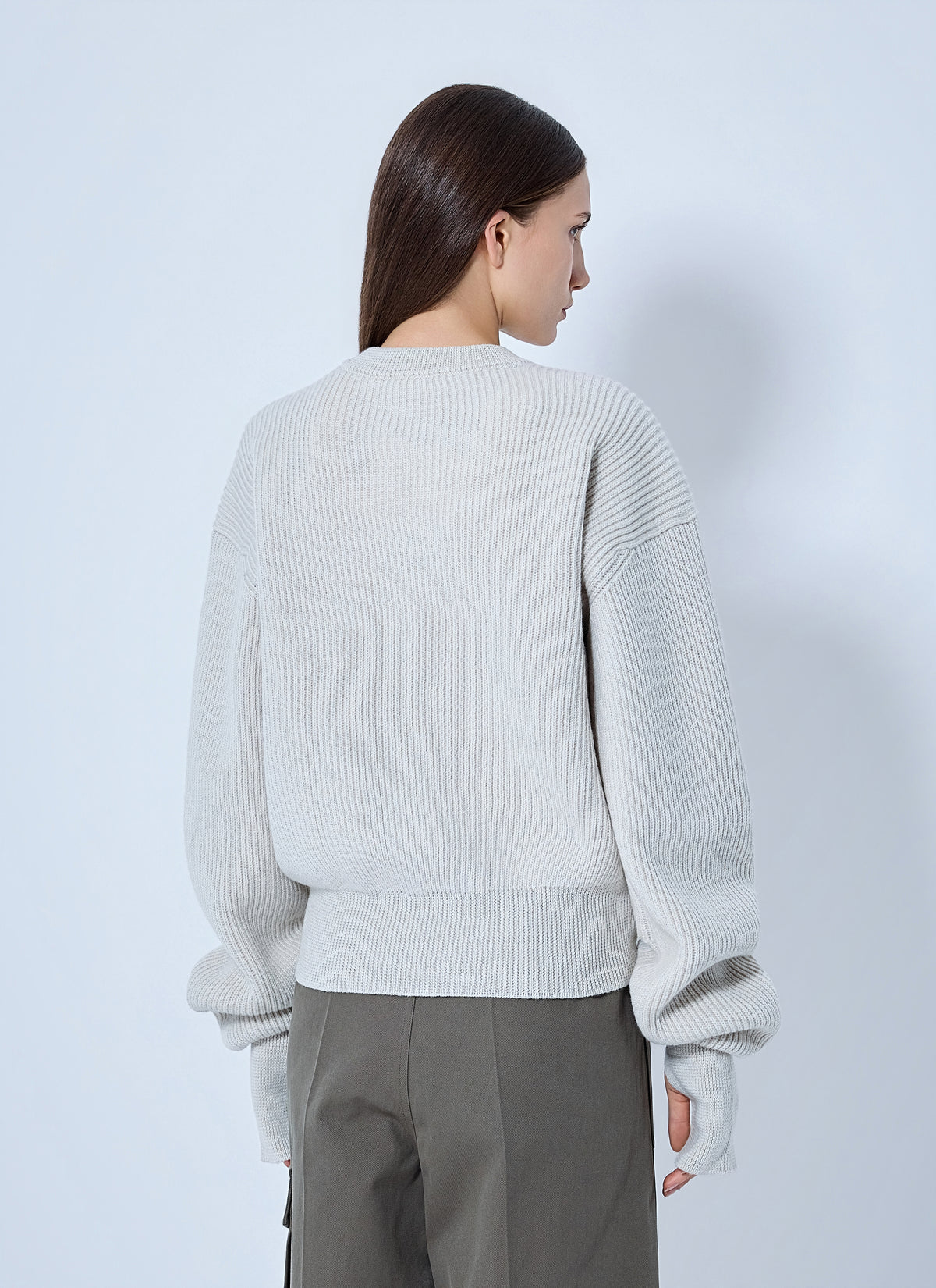 Rier Women Roundneck Zip Utility Sweater