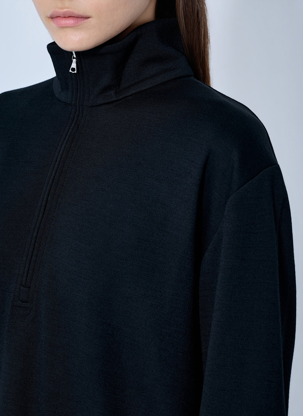 RIER Rier Women Polar Jogging Virgin Wool Half-Zip Top