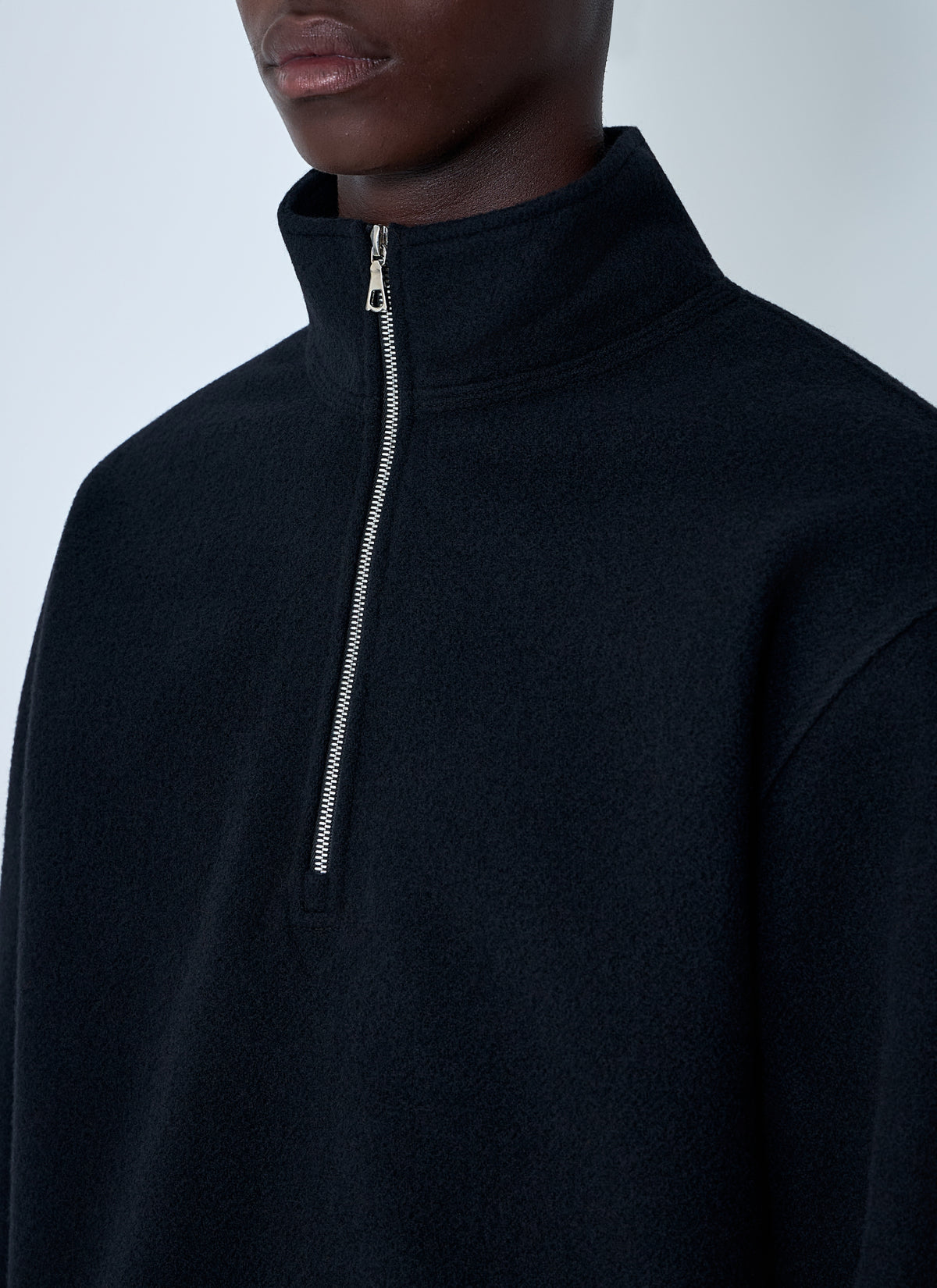 RIER Rier Men Zip-Up Fleece Sweatshirt