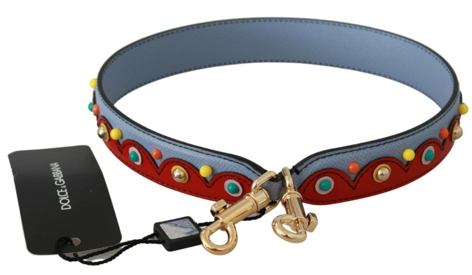 Dolce & Gabbana Elegant Multicolor Leather Shoulder Men's Strap