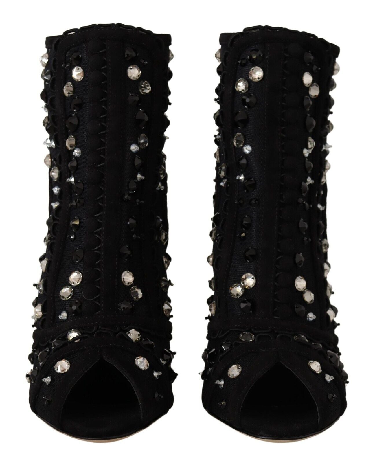Dolce & Gabbana Embellished Crystal Short Women's Boots