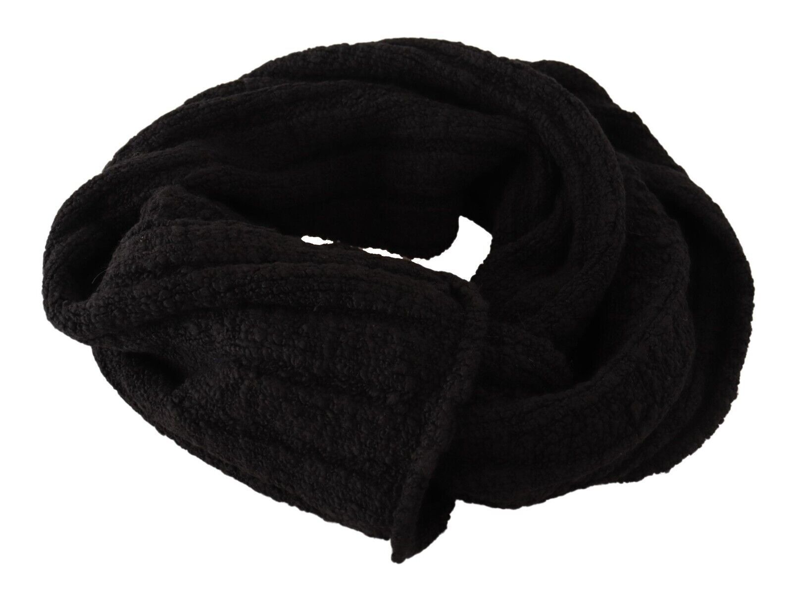 Dolce & Gabbana Elegance Unleashed Black Wool Women's Scarf
