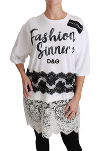 Dolce & Gabbana Chic DG Fashion Sinners Oversized Women's Tee2