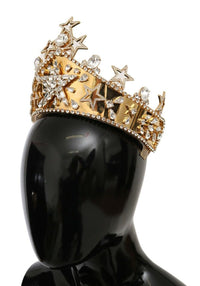 Dolce & Gabbana Regal Crystal Diadem Gold Women's Tiara