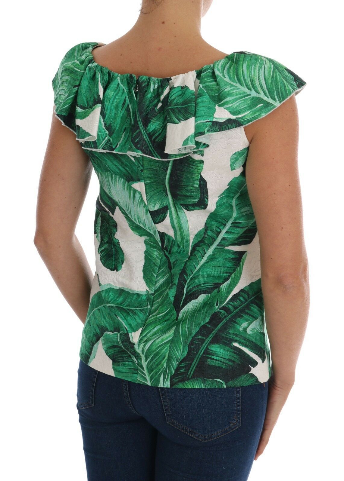 Dolce & Gabbana Elegant Sequined Pineapple Women's Blouse5