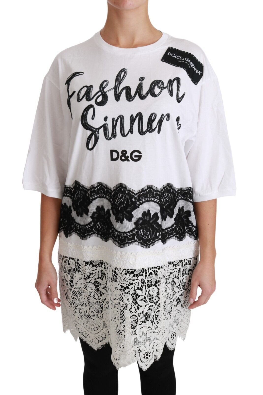 Dolce & Gabbana Chic DG Fashion Sinners Oversized Women's Tee3