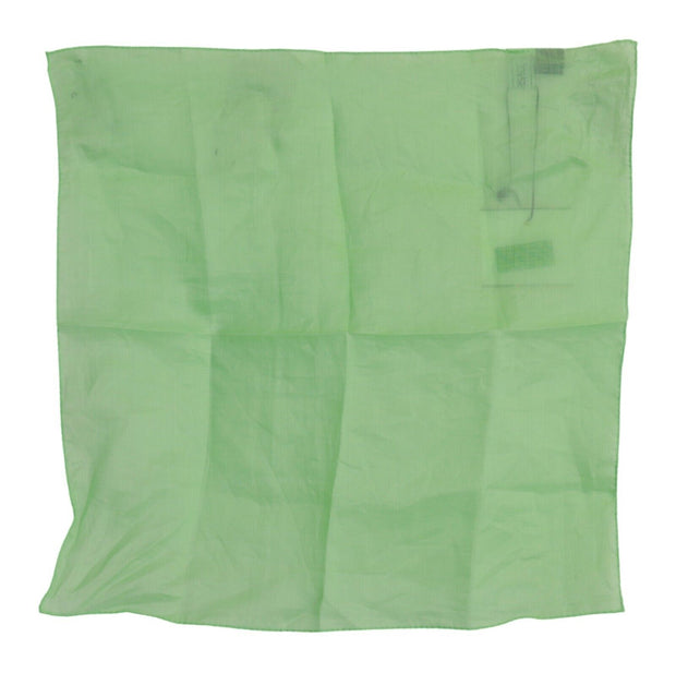 Versace Apple Green Linen Square Foulard Head Wrap Women's Scarf