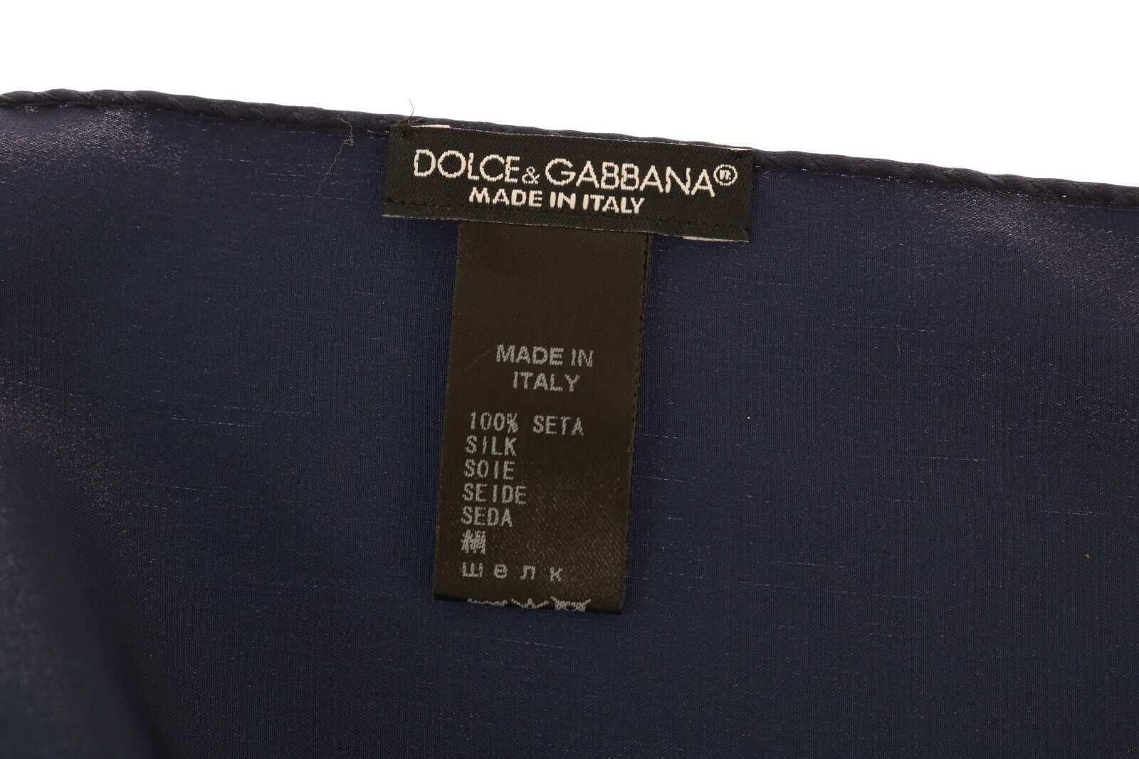 Dolce & Gabbana Elegant Silk Pocket Square in Lustrous Men's Blue