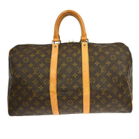 Louis Vuitton Louis Vuitton Keepall Bag Monogram Canvas Brown Canvas Travel Bag Bag (Authentic Pre-Loved)
