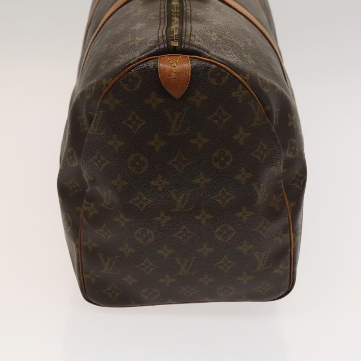 Louis Vuitton Keepall Bag Monogram Canvas Brown Canvas Travel Bag Bag (Authentic Pre-Loved)