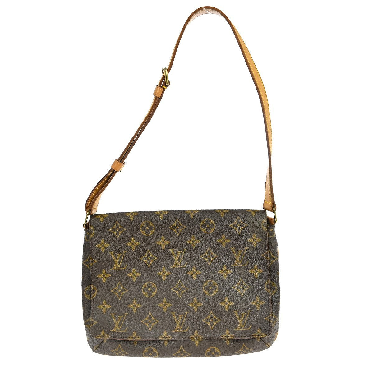 Louis Vuitton Louis Vuitton Musette Tango Handbag Monogram Canvas Brown Canvas Shoulder Bag Bag (Pre-Loved)