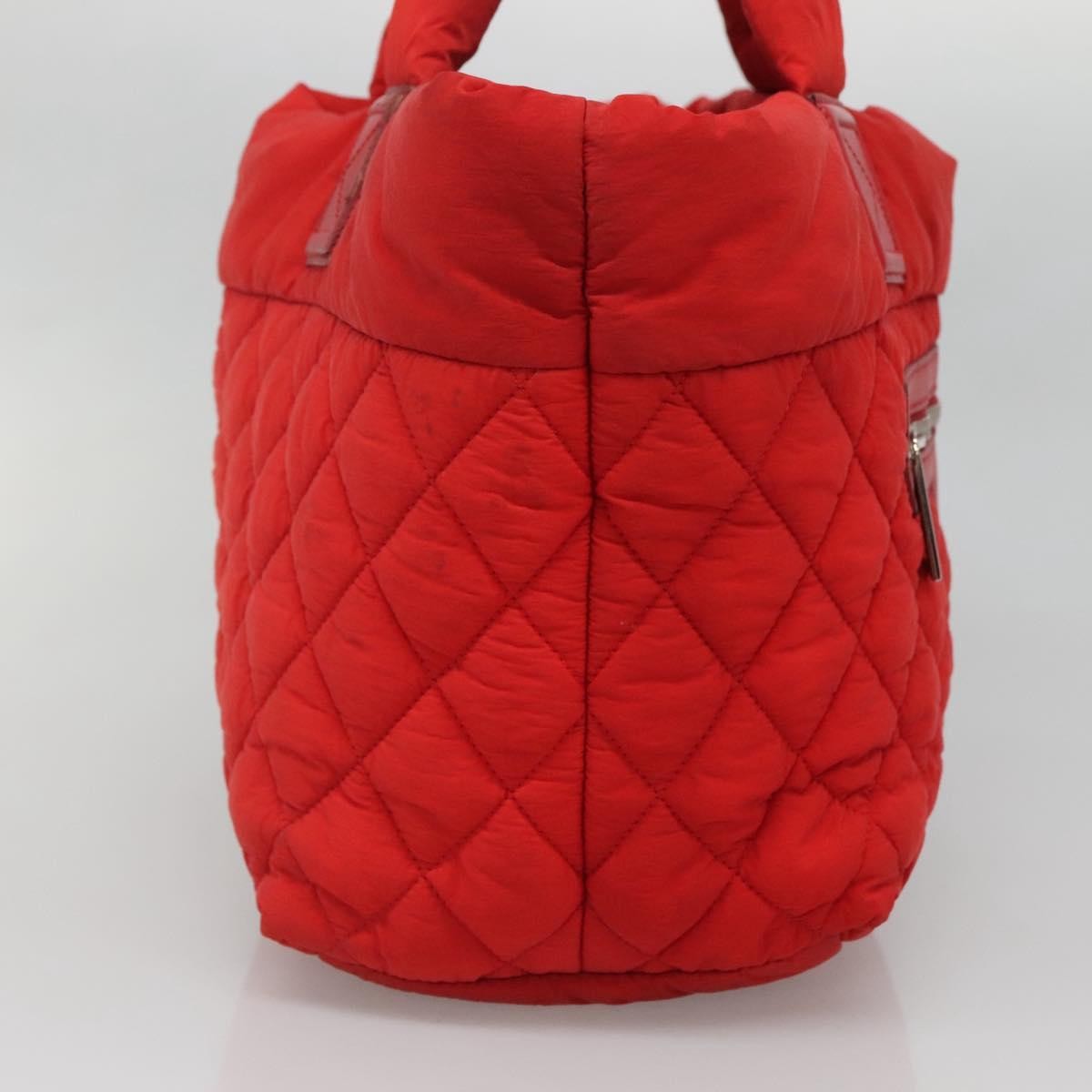 Chanel Coco Cocoon Reversible Tote Quilted Nylon Red Nylon Tote Bag Bag (Pre-Loved)