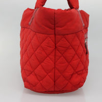 Chanel Coco Cocoon Reversible Tote Quilted Nylon Red Nylon Tote Bag Bag (Pre-Loved)