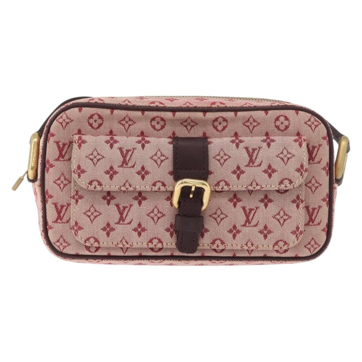 Louis Vuitton Juliette Crossbody Bag Mini Lin Red Canvas Shoulder Bag Bag (Authentic Pre-Loved)