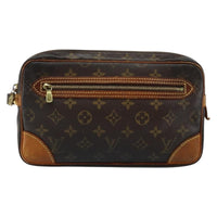 Louis Vuitton Marly Dragonne Clutch Monogram Canvas Brown Canvas Clutche & Pouche Bag (Authentic Pre-Loved)